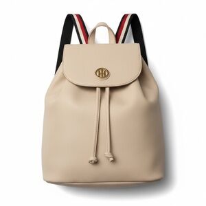 Tommy Hilfiger Drawstring Backpack with Striped Straps